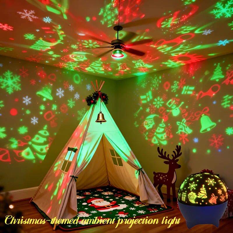 Christmas Holiday Pattern Projection Lamp