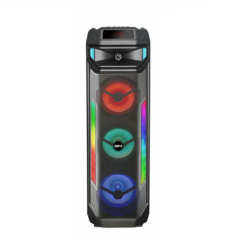 RGB LED Portable Karaoke Speaker with Wireless Microphone