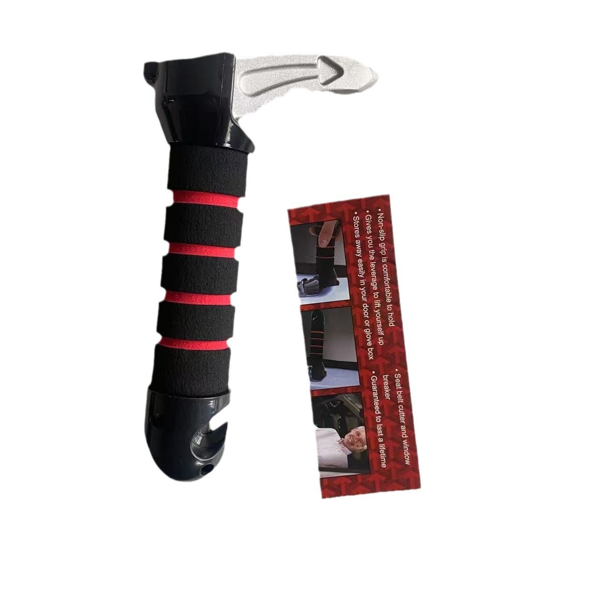 Window breaker for the elderly portable door auxiliary handle armrest