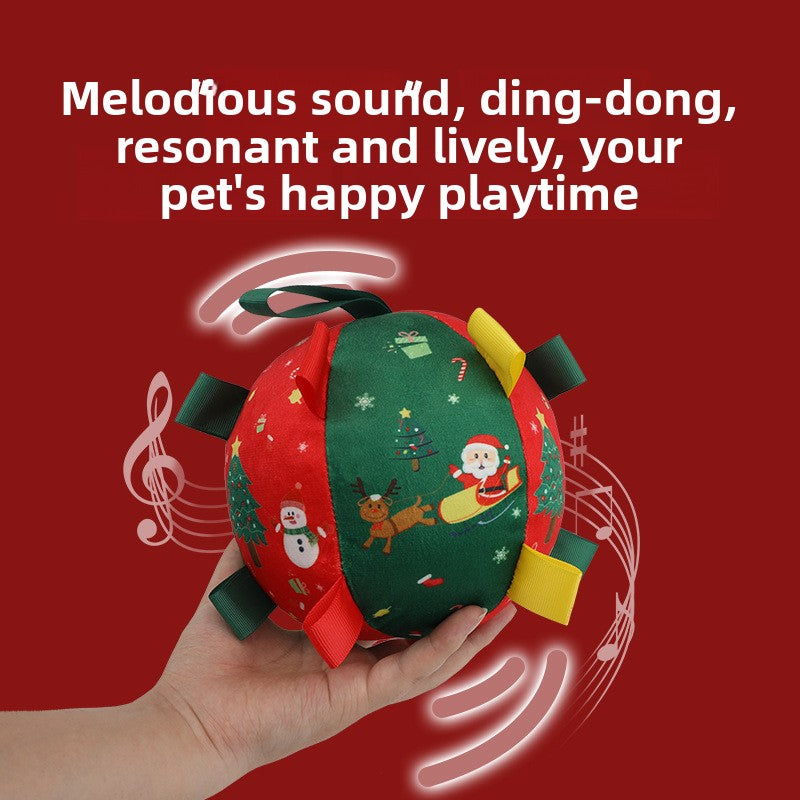 Christmas-Themed Dog Toy Ball