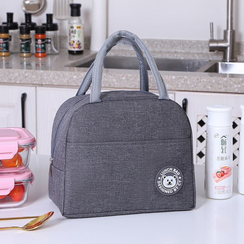 Large-capacity insulated folding lunch bag