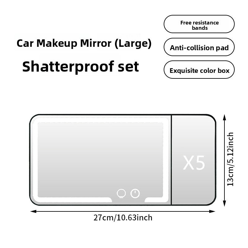 Car-mounted makeup mirror