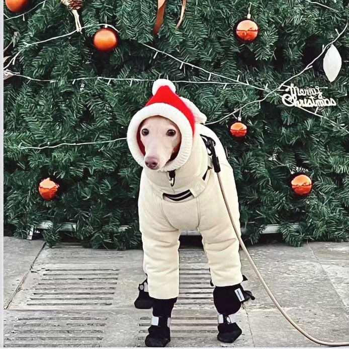 Four-Legged Cotton Coat for Large Dogs