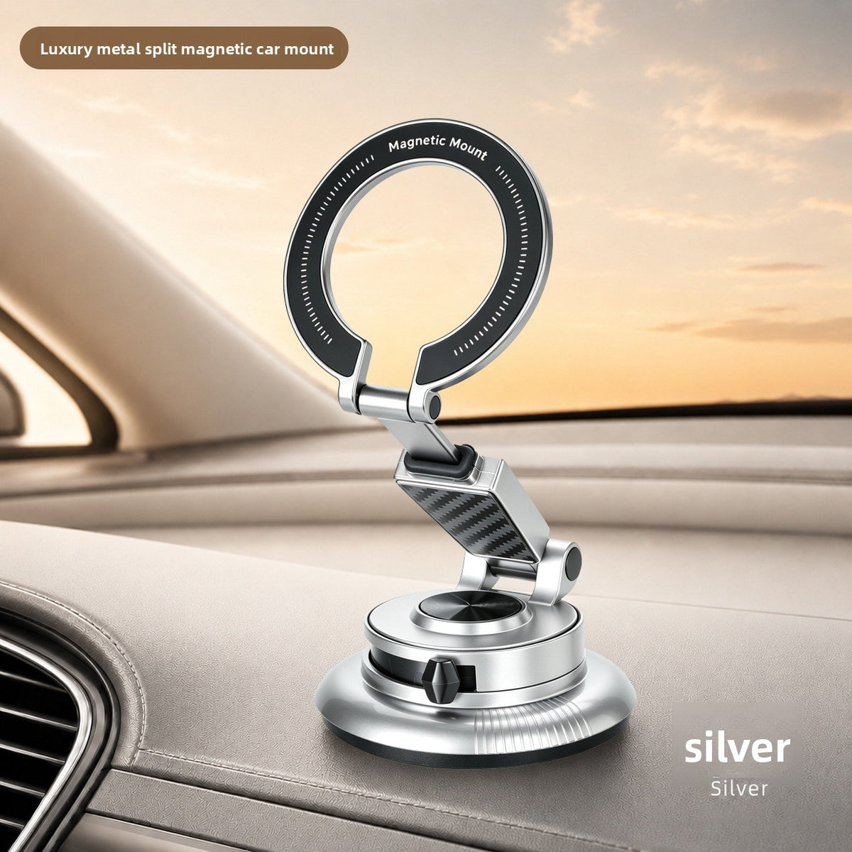 Split car phone holder