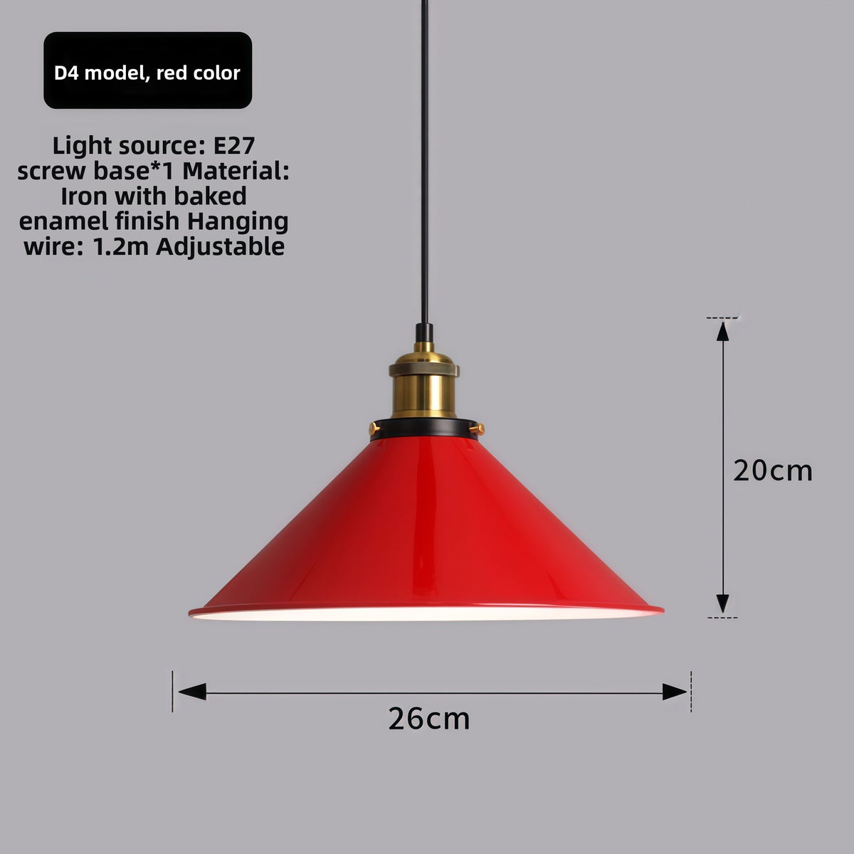 Retro Industrial Iron Pendant Lamp Chandelier