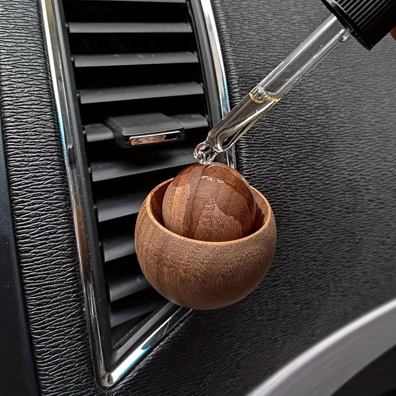 Wooden Egg-Shaped Car Diffuser