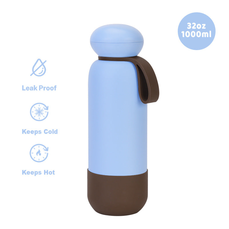 Large-capacity sports water bottle
