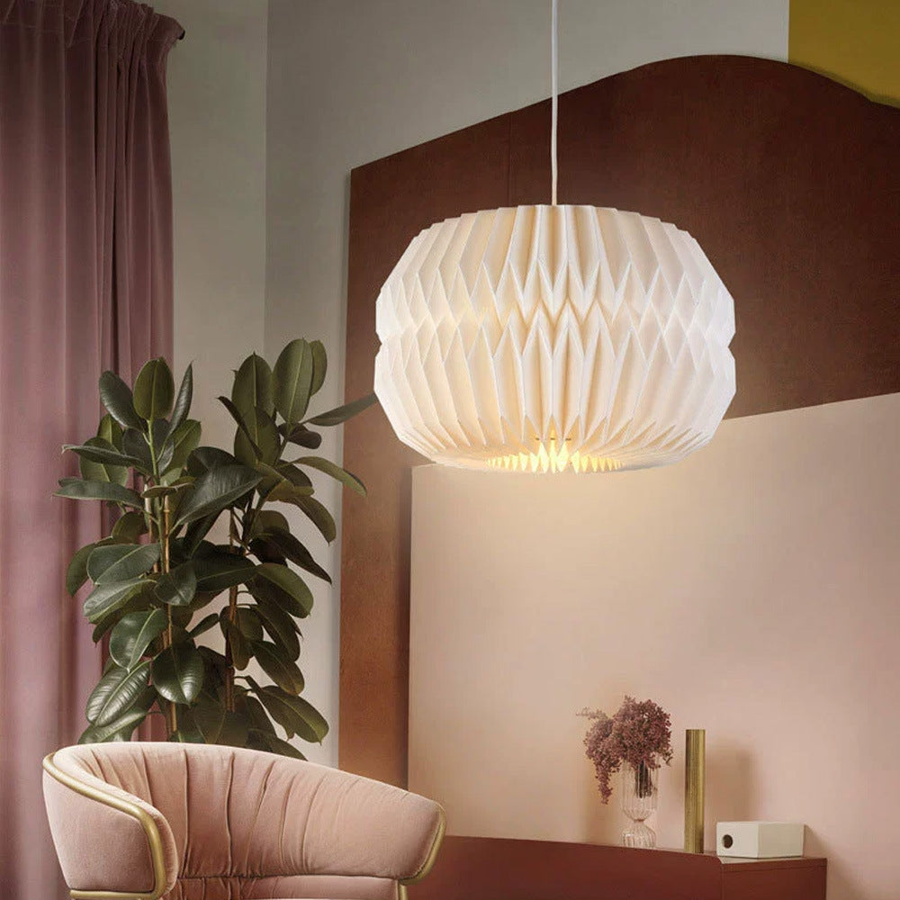 Foldable Paper Pendant Lamp Shade Creative Home Lighting