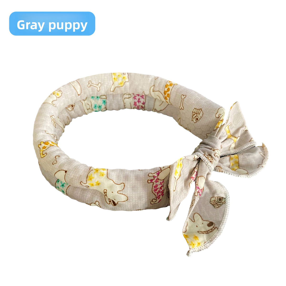Soft Cotton Pet Cooling Scarf Bowknot Tie Neck Wrap for Cats Dogs Summer
