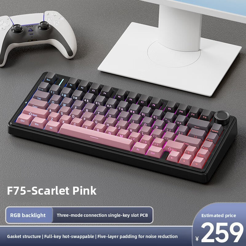 Three-Mode Hot-Swap Gasket Mechanical Keyboard