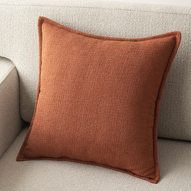 Solid Color Linen Sofa Cushion Cover
