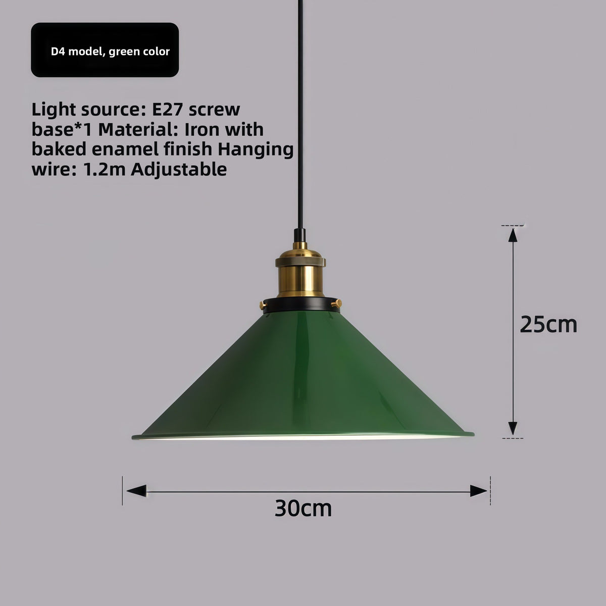 Retro Industrial Iron Pendant Lamp Chandelier