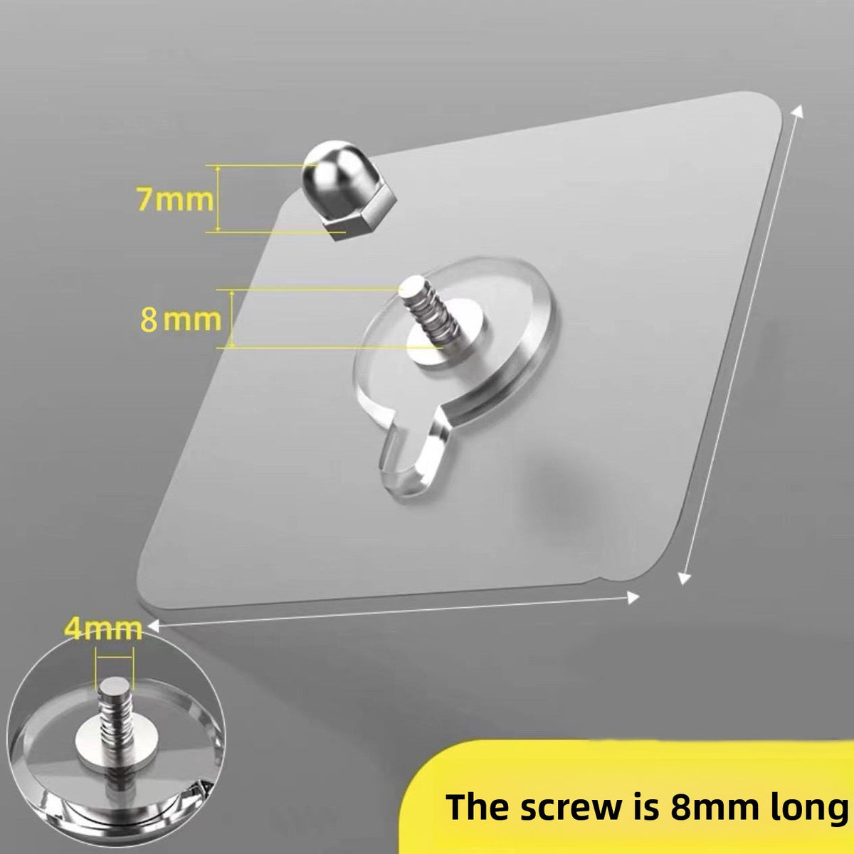 Invisible Self-Adhesive Hooks