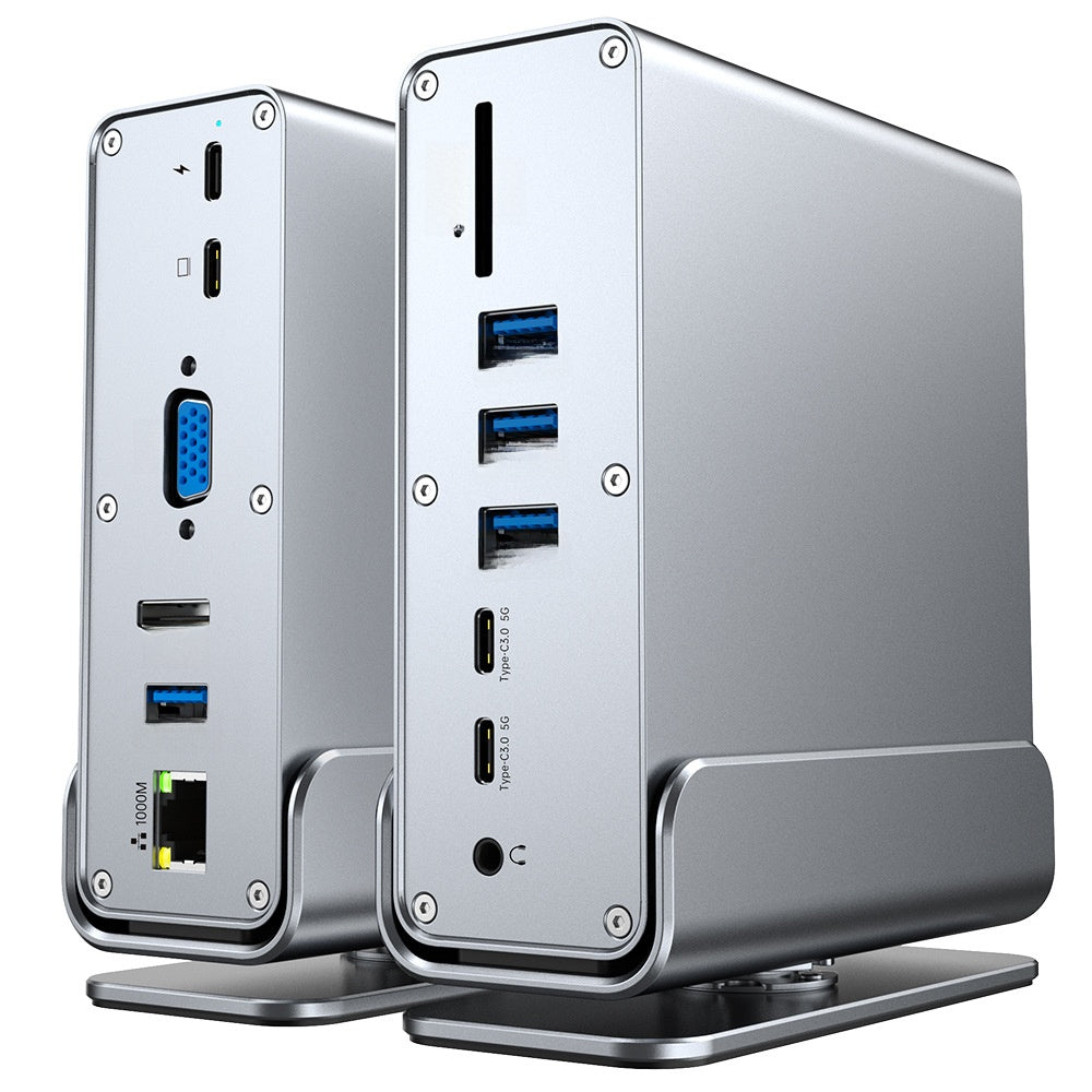 Type-C Docking Station with 4K60Hz Triple Display Support