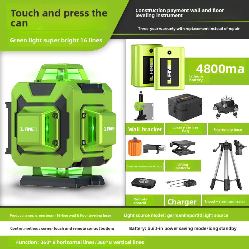 Green Laser Level 12/16 Line