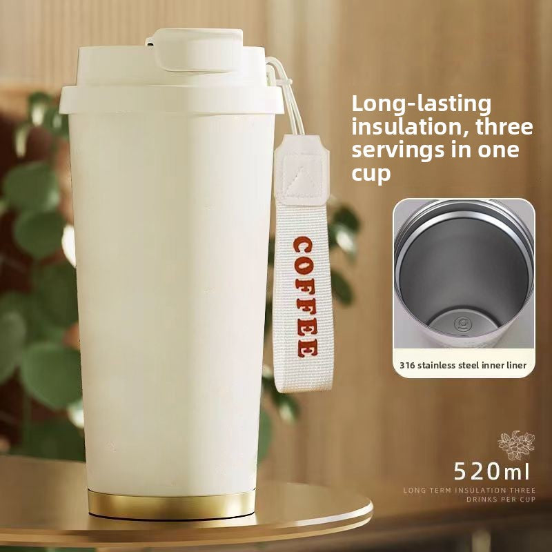 Cartoon thermos cup double drinking cup drinking cup