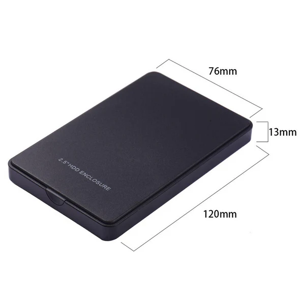 Screwless mobile hard drive enclosure