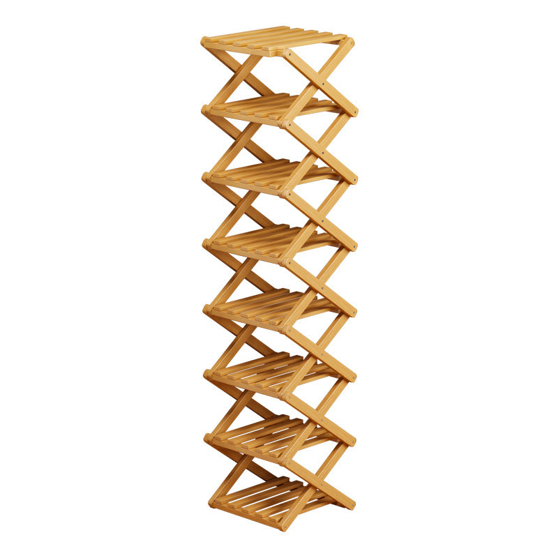 Foldable Bamboo Shoe Rack