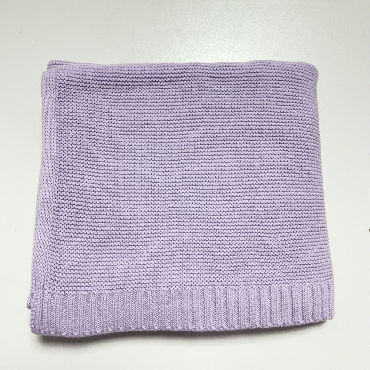 Pure Cotton Knitted Baby Stroller and Nap Blanket, Soft Sofa Throw