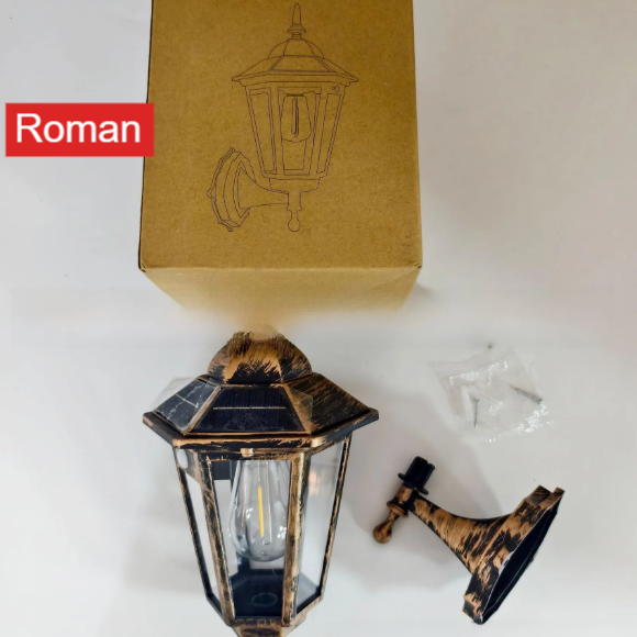 Solar Powered LED Wall Light with Motion Sensor