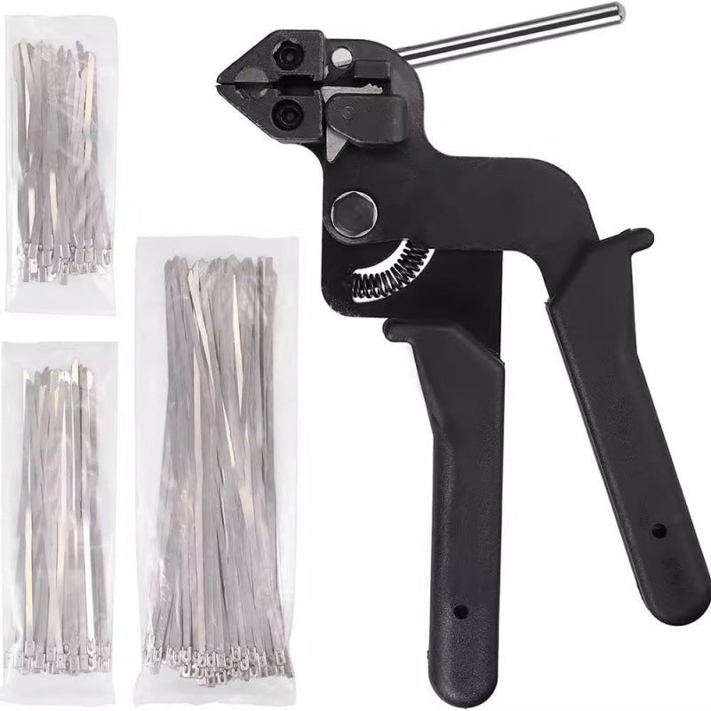 Self-locking stainless steel cable tie tool