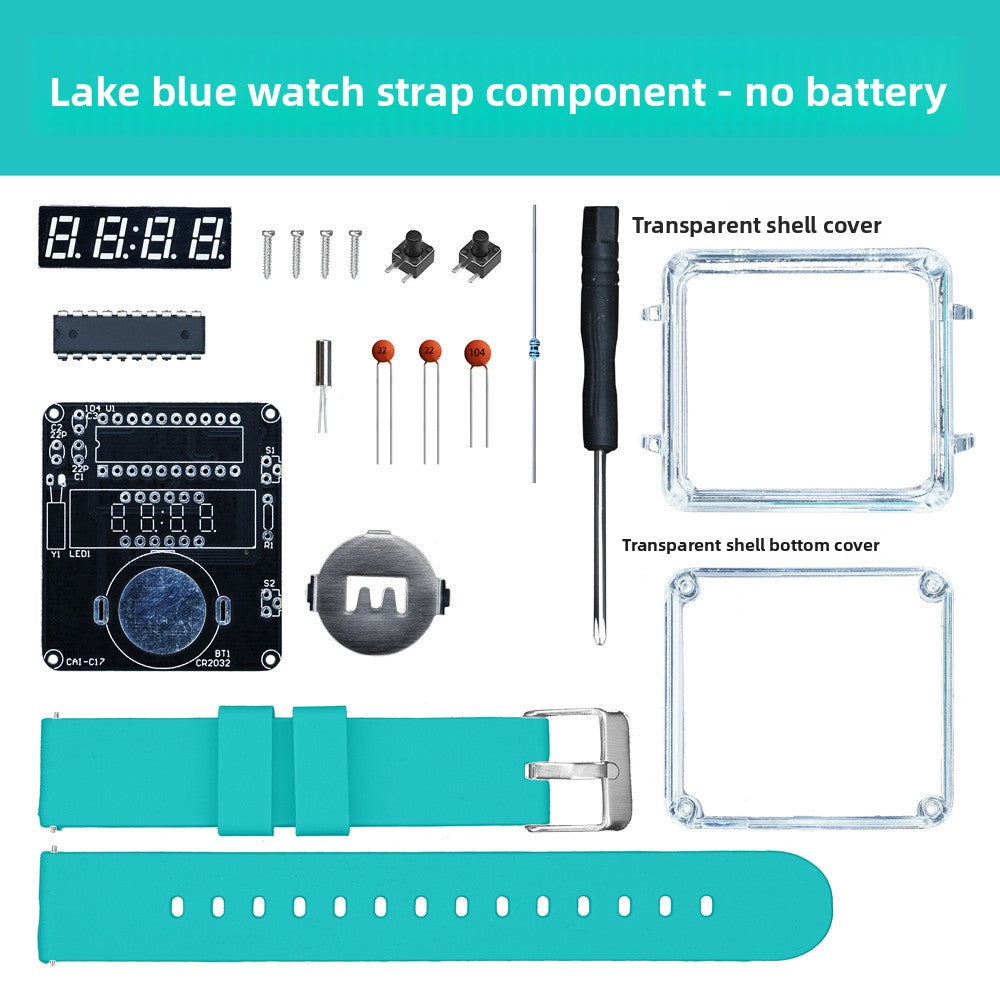 DIY LED Digital Watch Assembly Kit