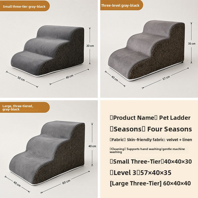 Detachable Pet Step Ramp with Anti-Slip Surface