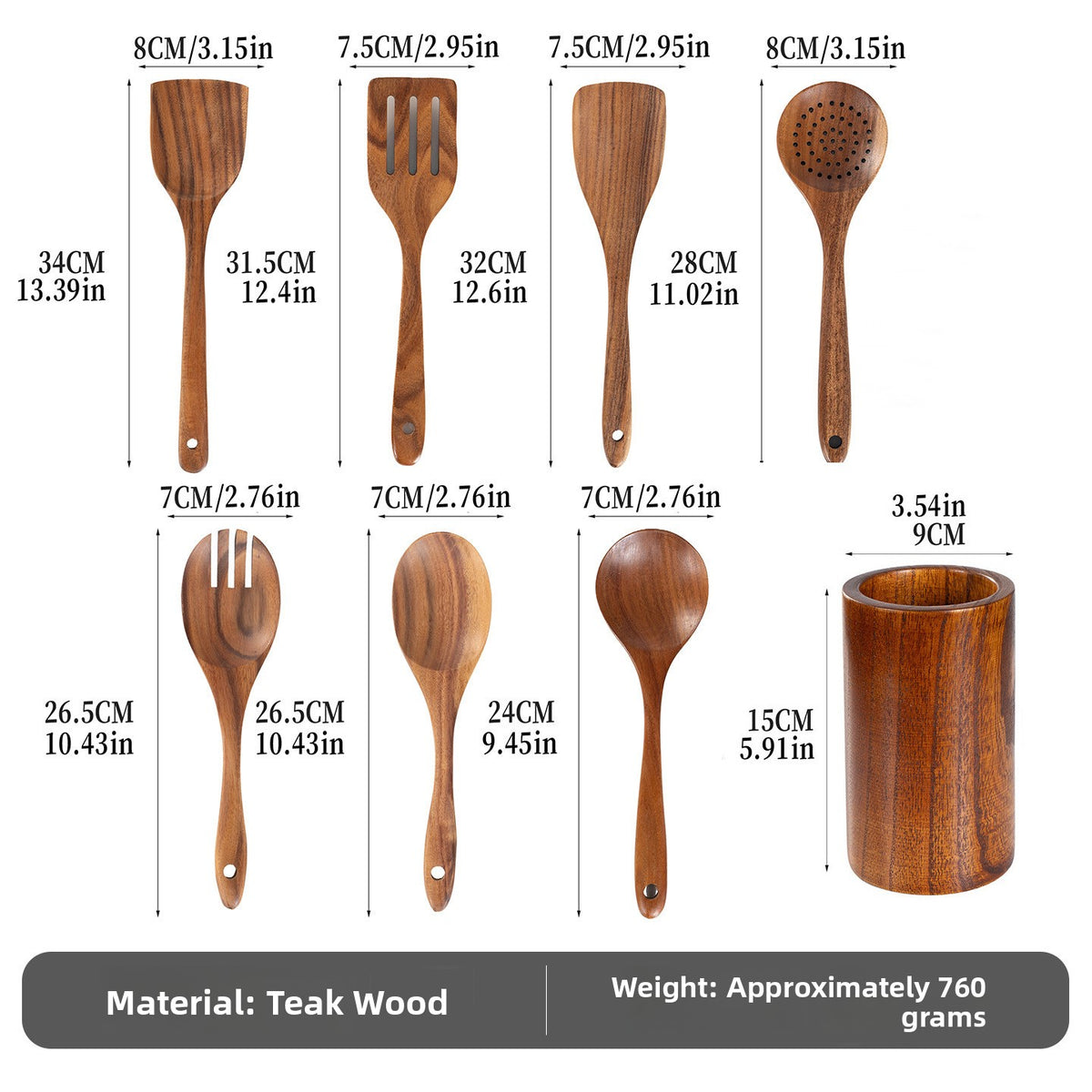 Wooden Rice Ladle Spoon
