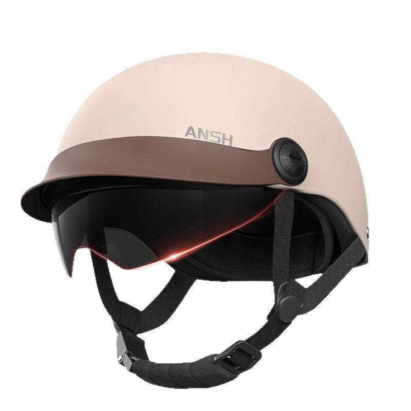 Retro Electric Motorcycle Helmet