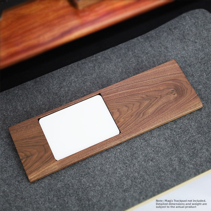 Walnut Wood Keyboard and Touchpad Stand with Wrist Rest