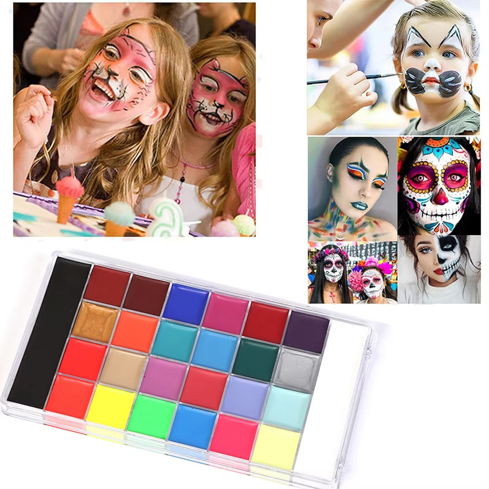Oil-Based Face Paint Set for Stage and Events