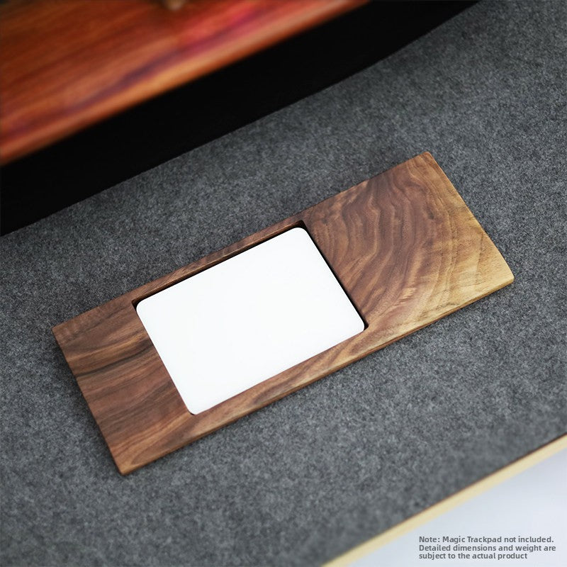 Walnut Wood Keyboard and Touchpad Stand with Wrist Rest