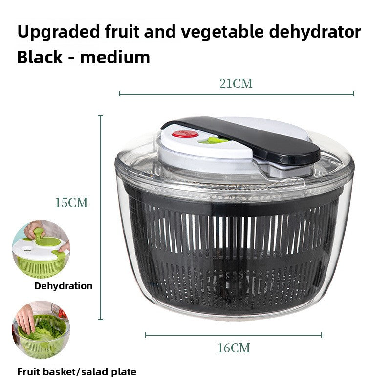 Household Press-Type Salad Spinner and Vegetable Washer