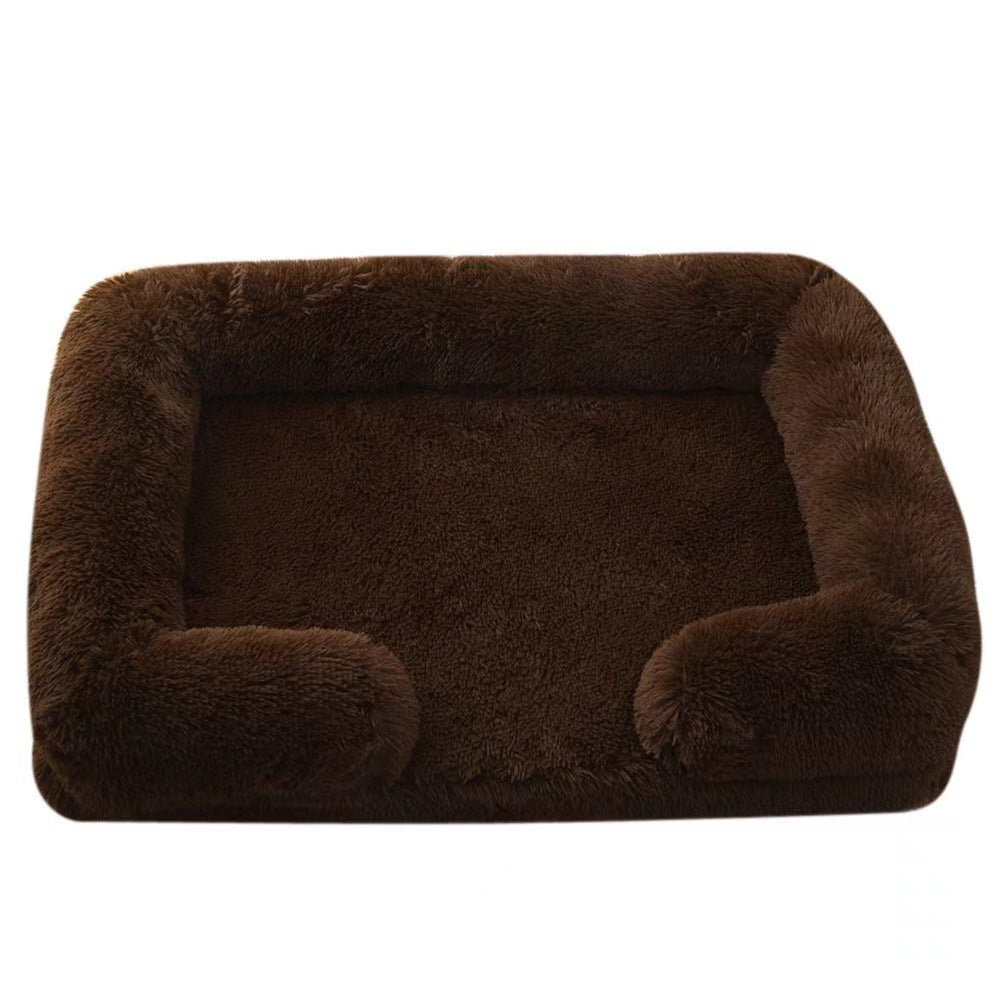Plush Round Cat Bed