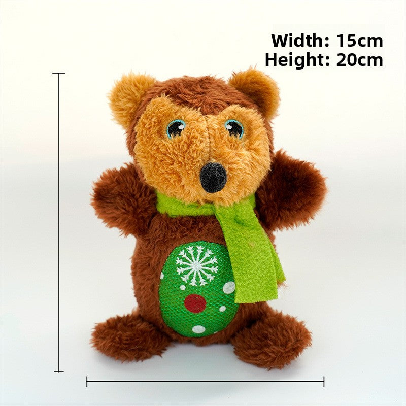 Christmas Plush Squeaky Dog Chew Toy