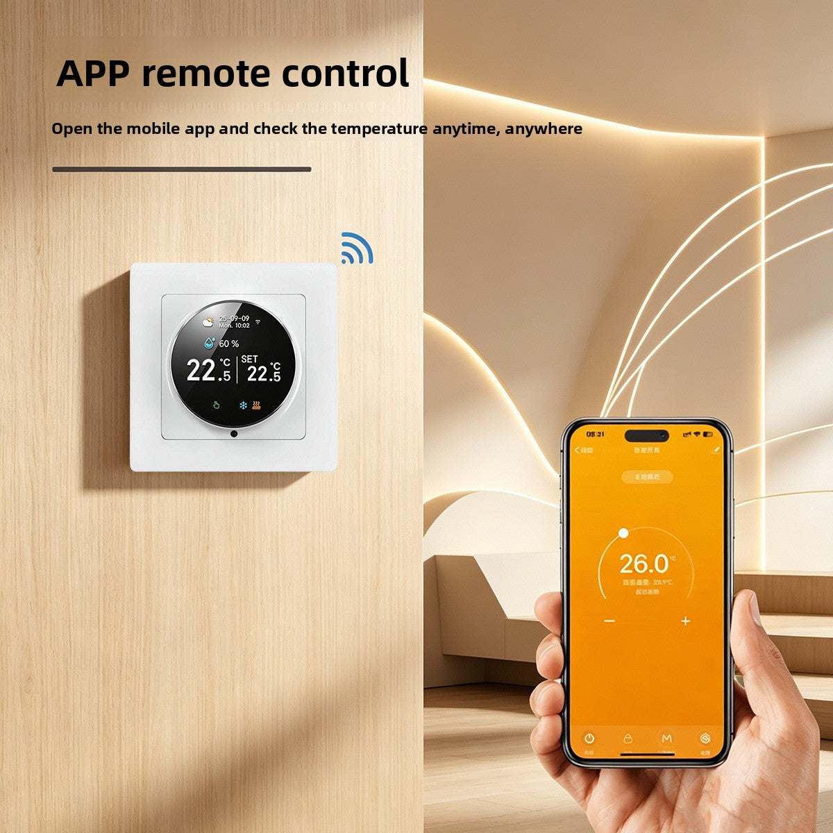 WiFi Heating Thermostat with Remote App Control