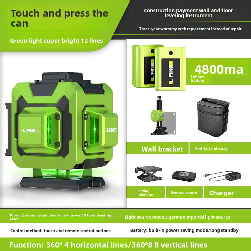 Green Laser Level 12/16 Line
