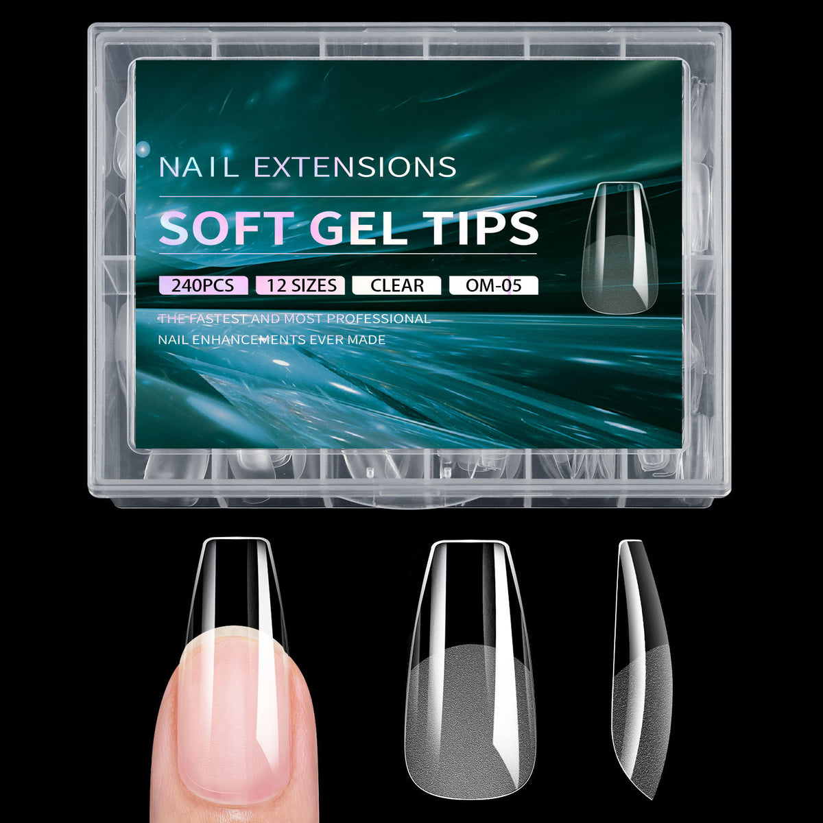 Semi-Frosted Artificial Nail Tips