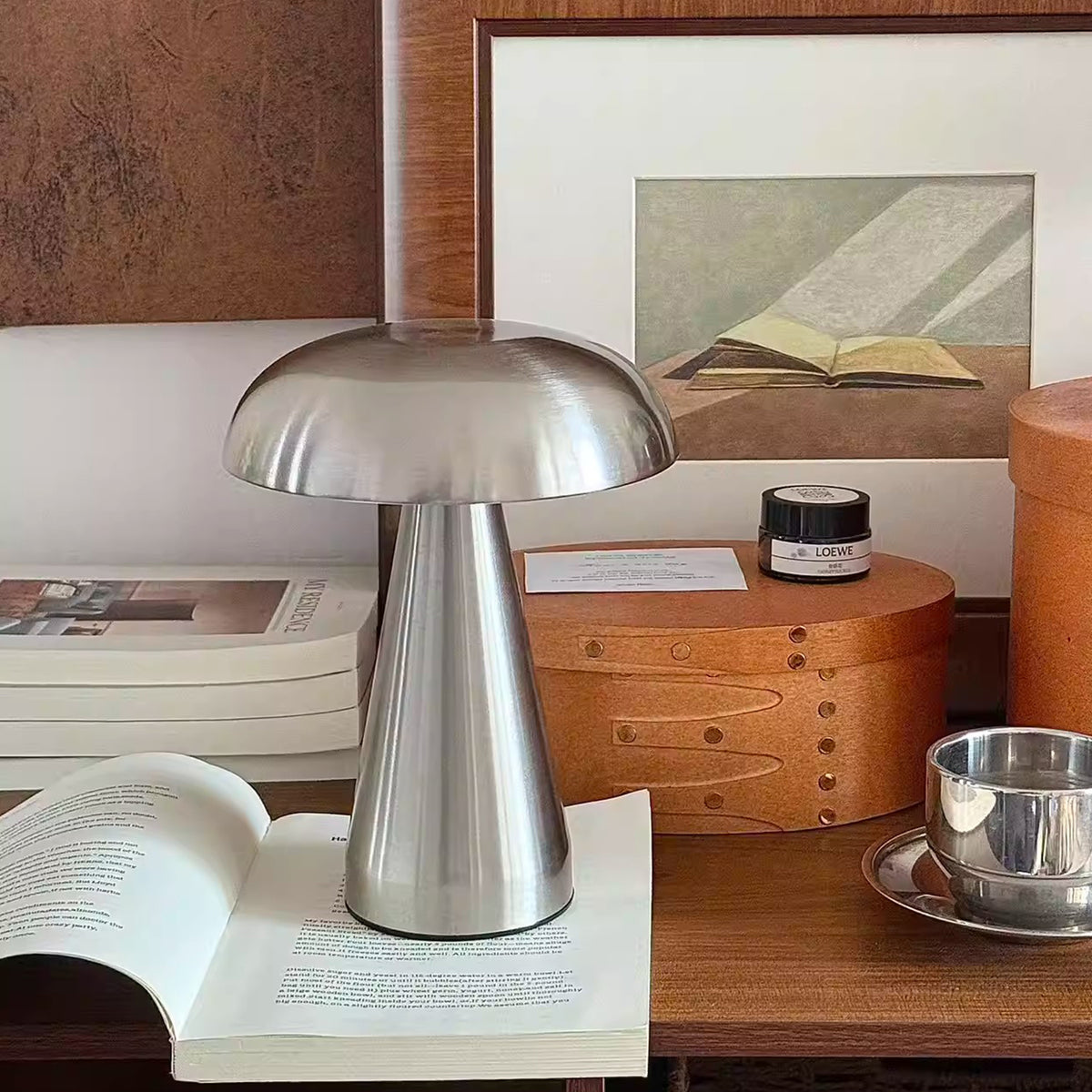 Designer Mushroom Table Lamp with Touch Dimming