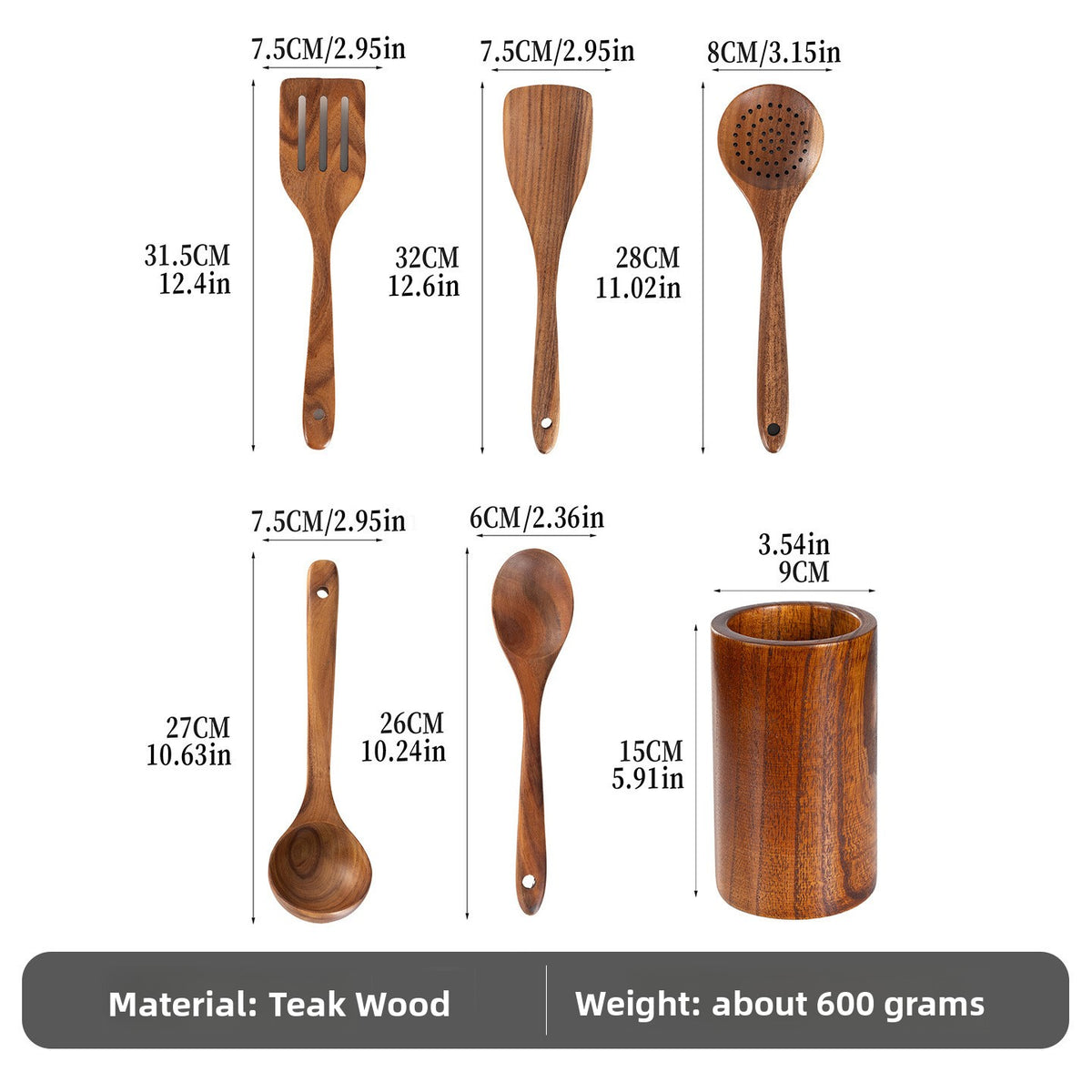 Wooden Rice Ladle Spoon