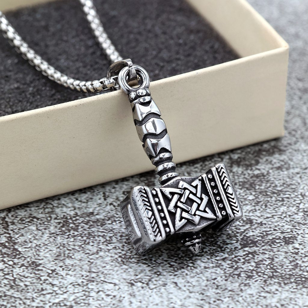 Vintage Viking Hammer Pendant Necklace