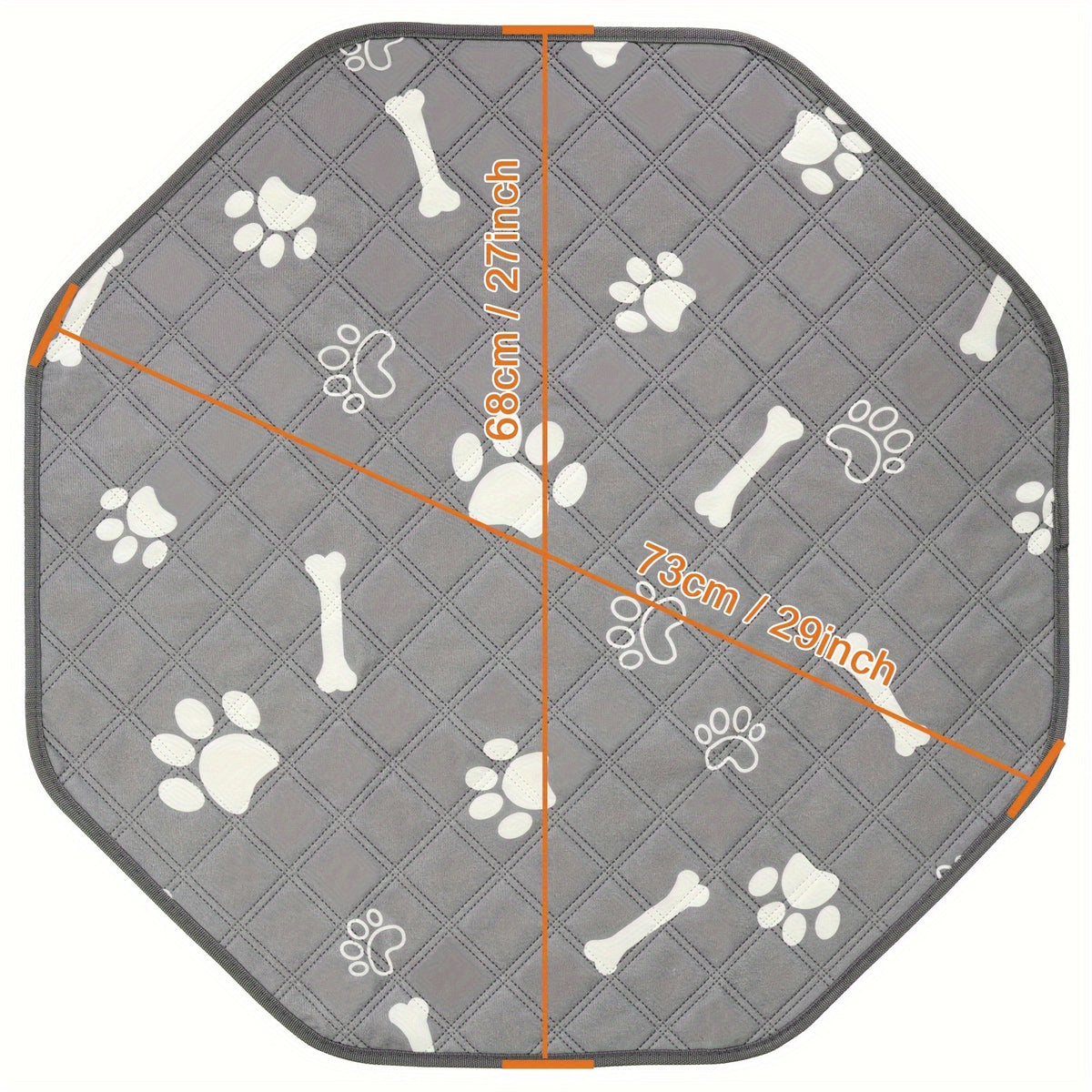 Washable Octagonal Dog Cage Mat