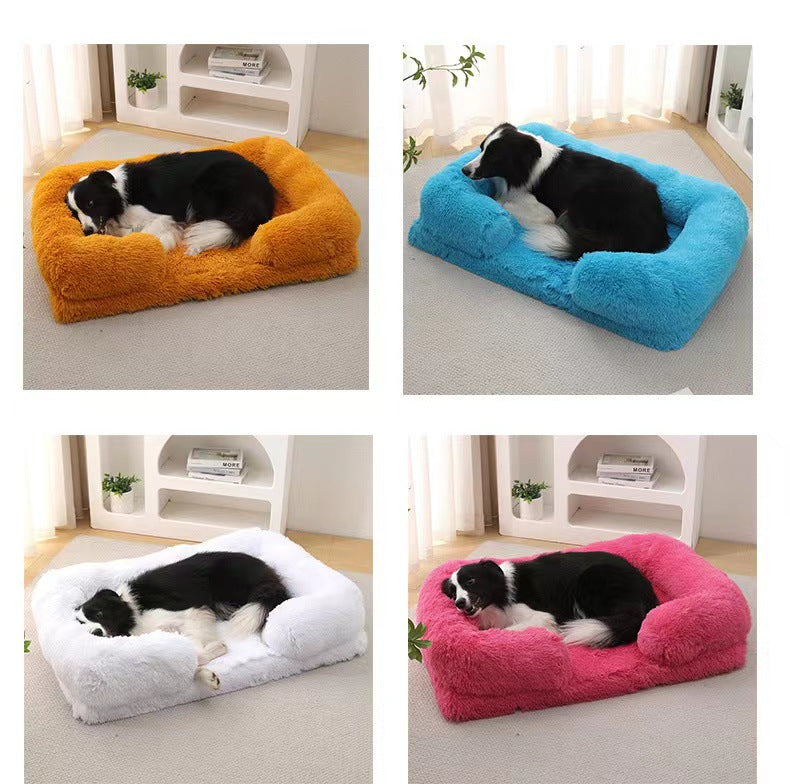 Plush Round Cat Bed