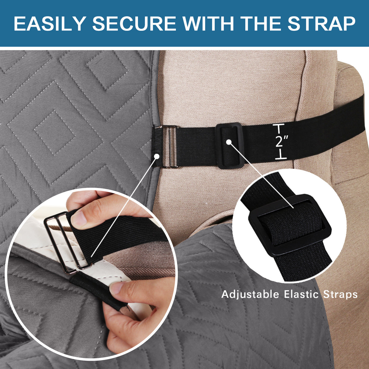 Anti-slip sofa cushion cover