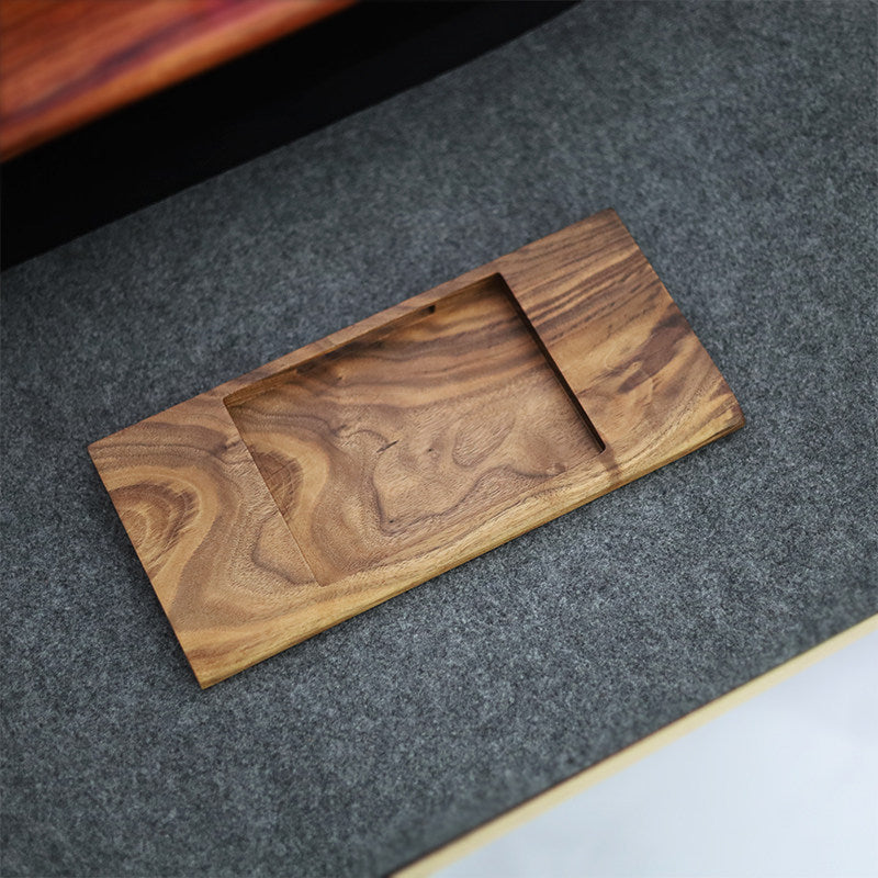 Walnut Wood Keyboard and Touchpad Stand with Wrist Rest