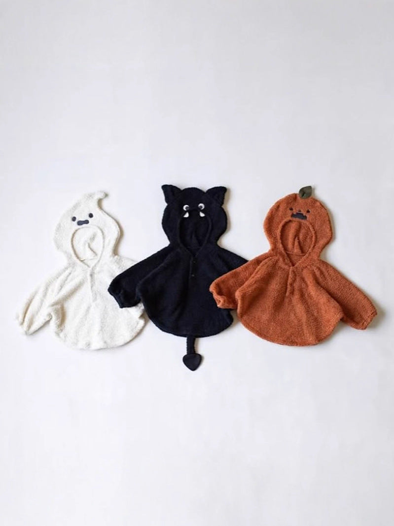 Childrens Halloween Plush Hooded Sweatshirt