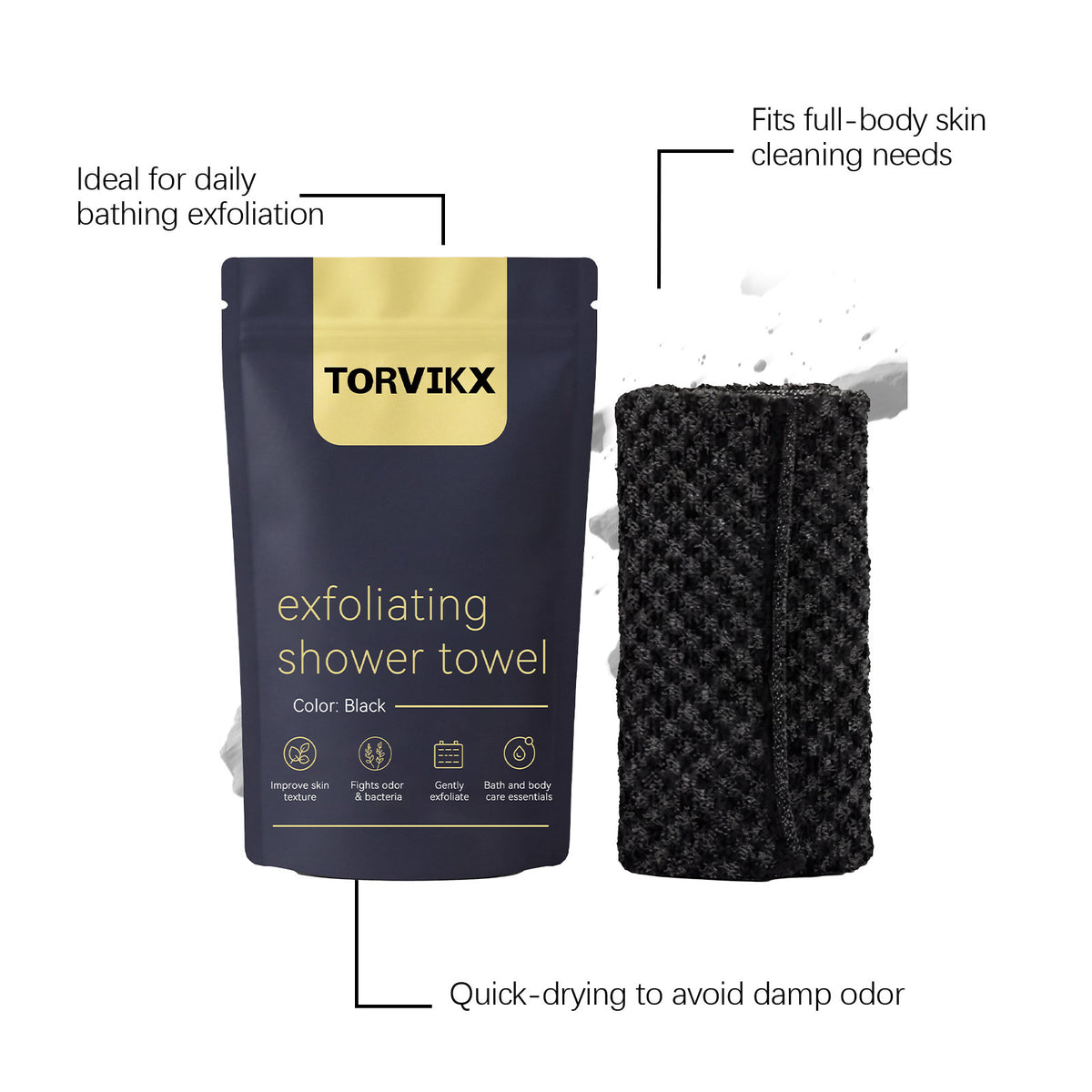 Exfoliating Face and Body Scrub Washcloth