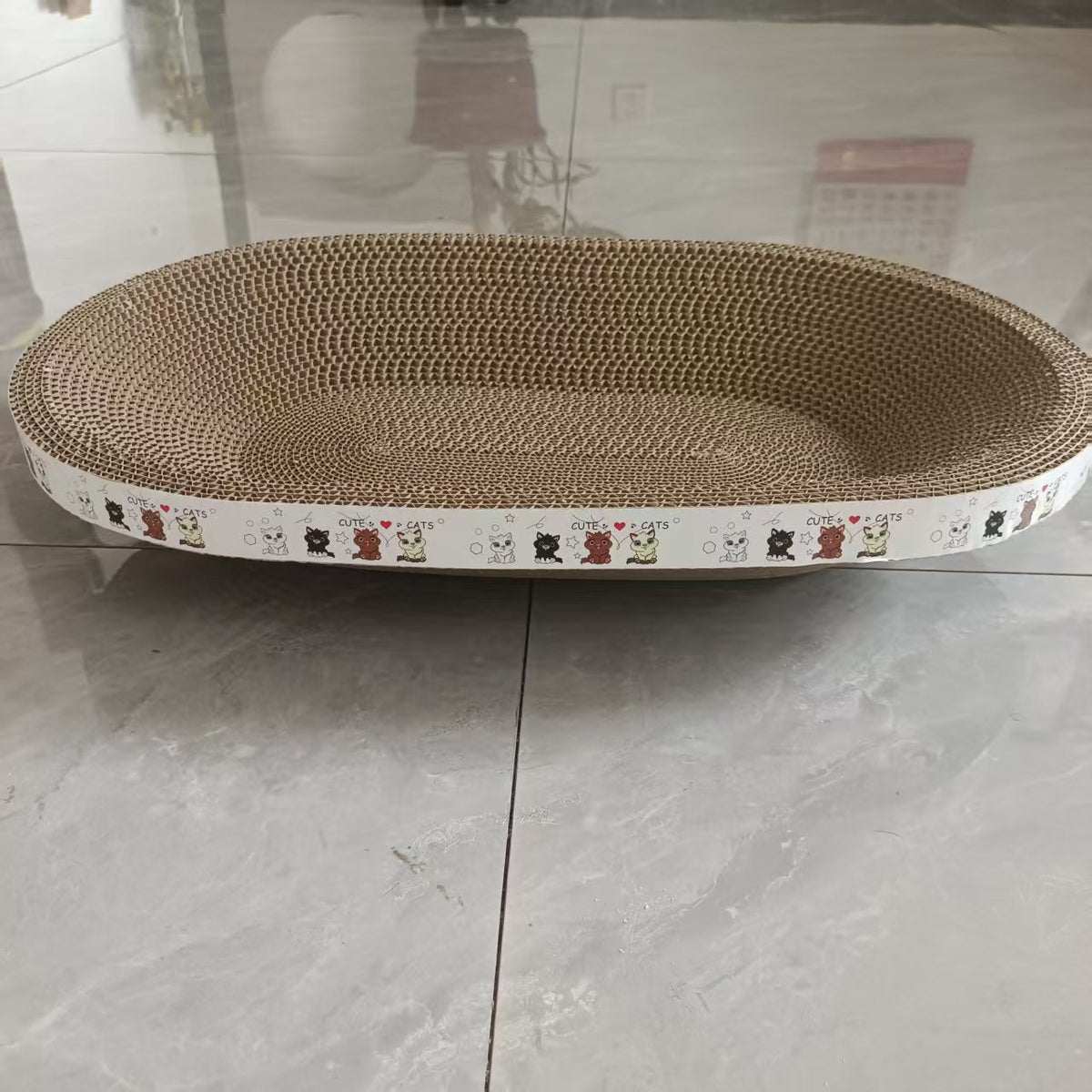 Oval Cat Scratching Board Toy