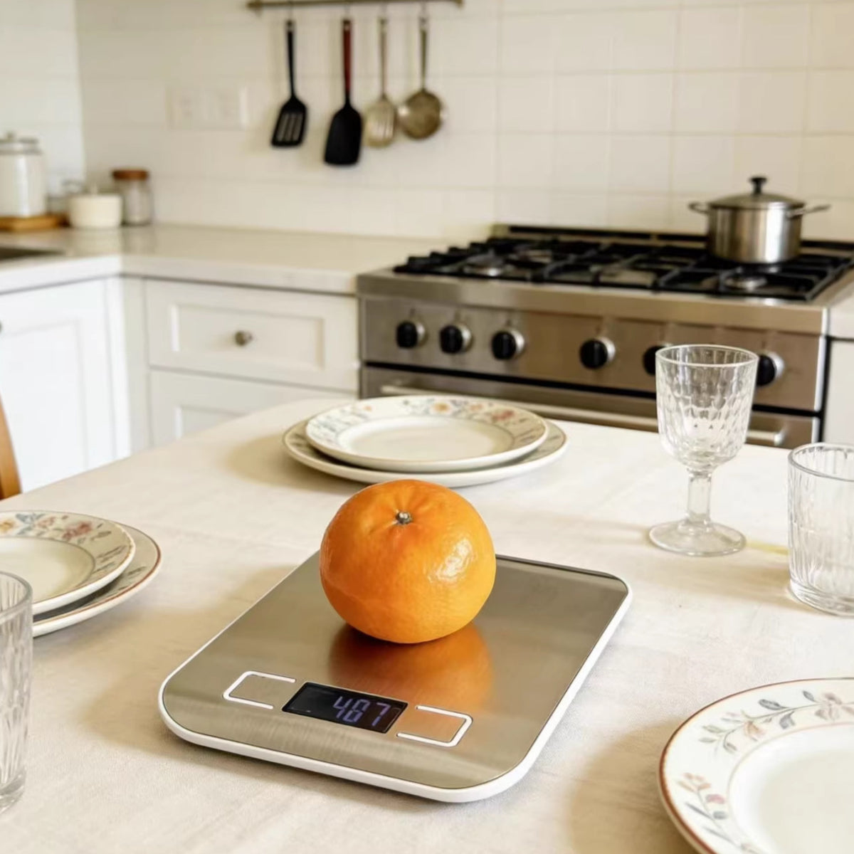 Digital Kitchen Scale Stainless Steel Food Weighing Scale