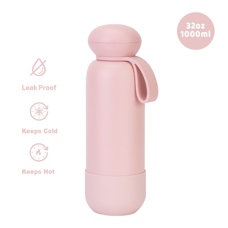 Large-capacity sports water bottle